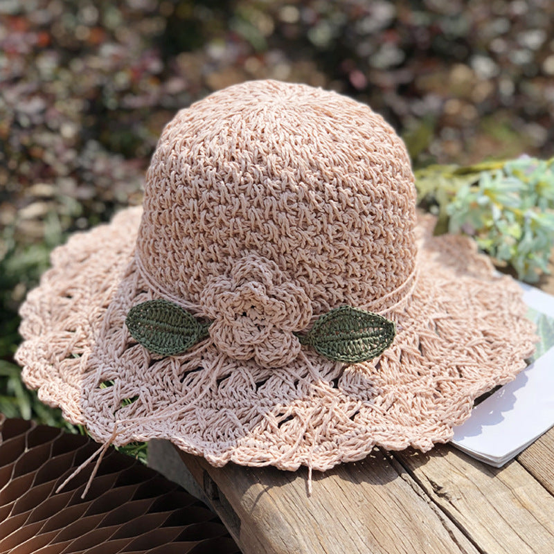 👒Elegant Crochet Straw Hat with Ruffle Detail ✨Buy 3 Free Shipping