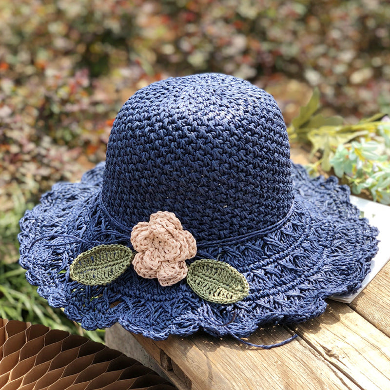 👒Elegant Crochet Straw Hat with Ruffle Detail ✨Buy 3 Free Shipping