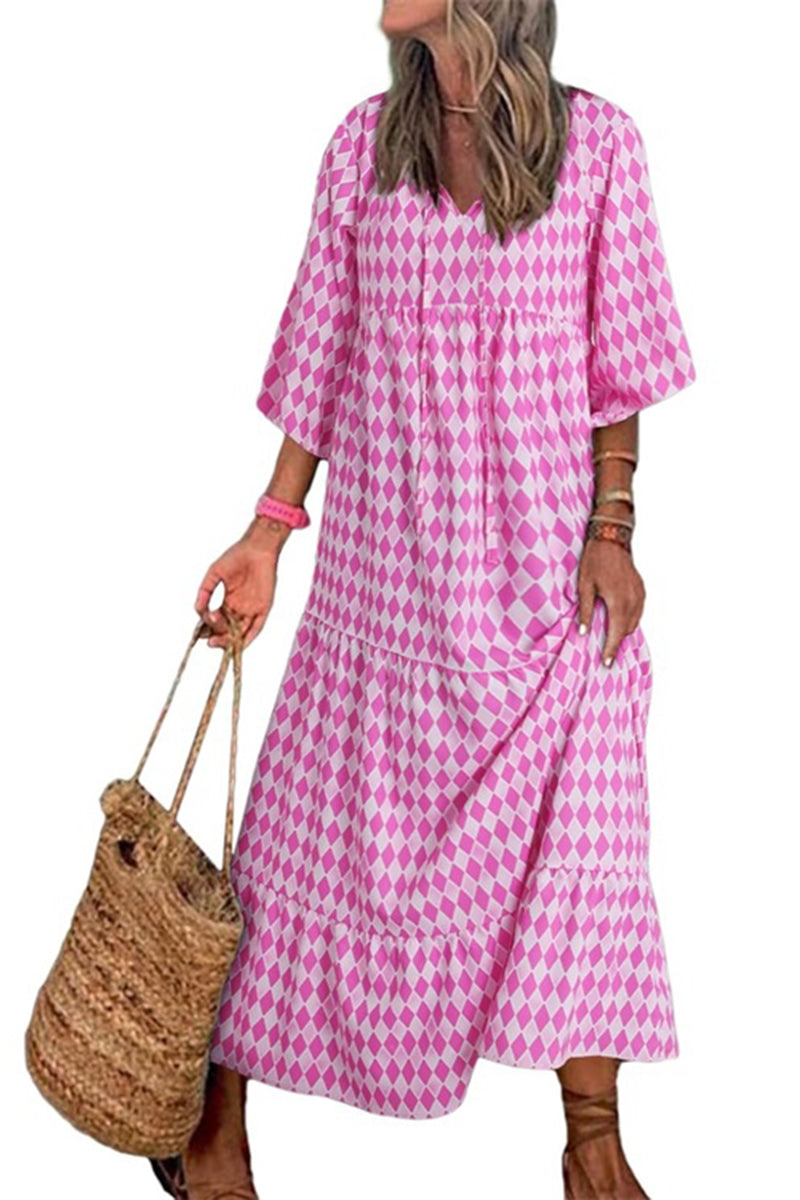 Women's Boho Puff Sleeve Maxi Dress✨Buy 2 Free Shipping