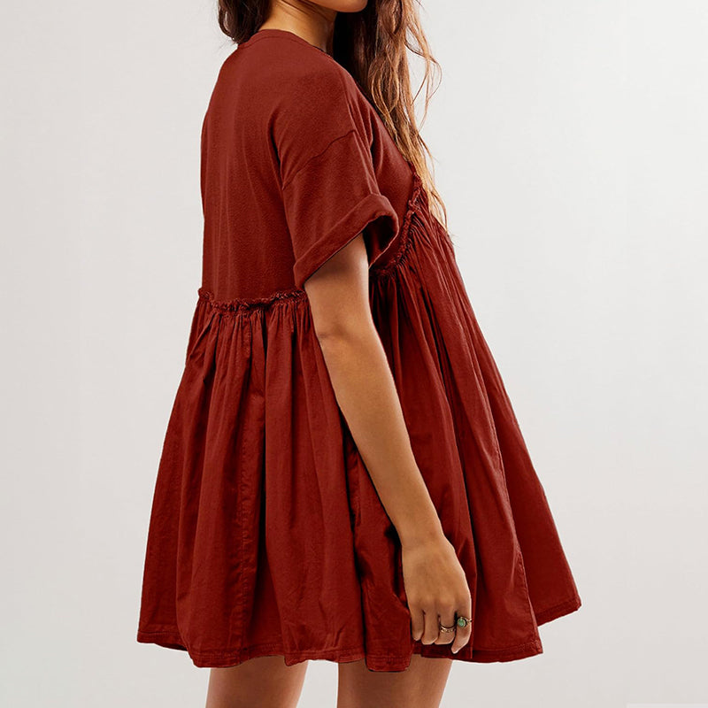 Women’s Summer Pleated Babydoll Dress with Pockets✨Buy 2 Free Shipping