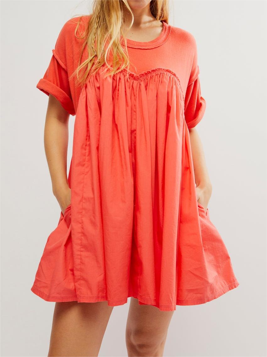 Women’s Summer Pleated Babydoll Dress with Pockets✨Buy 2 Free Shipping