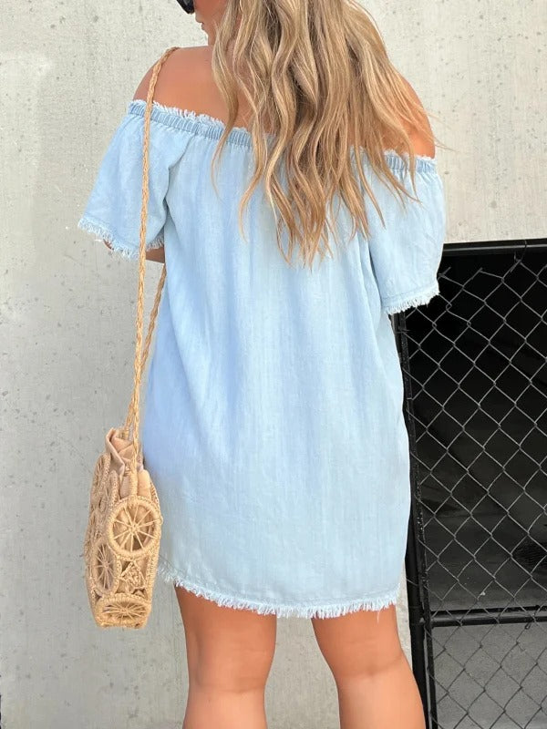 Short Sleeve Casual Denim Dress✨Buy 2 Free Shipping