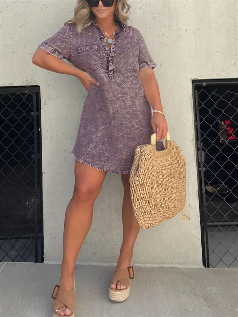 Women's Washed Shirt Dress✨Buy 2 Free Shipping