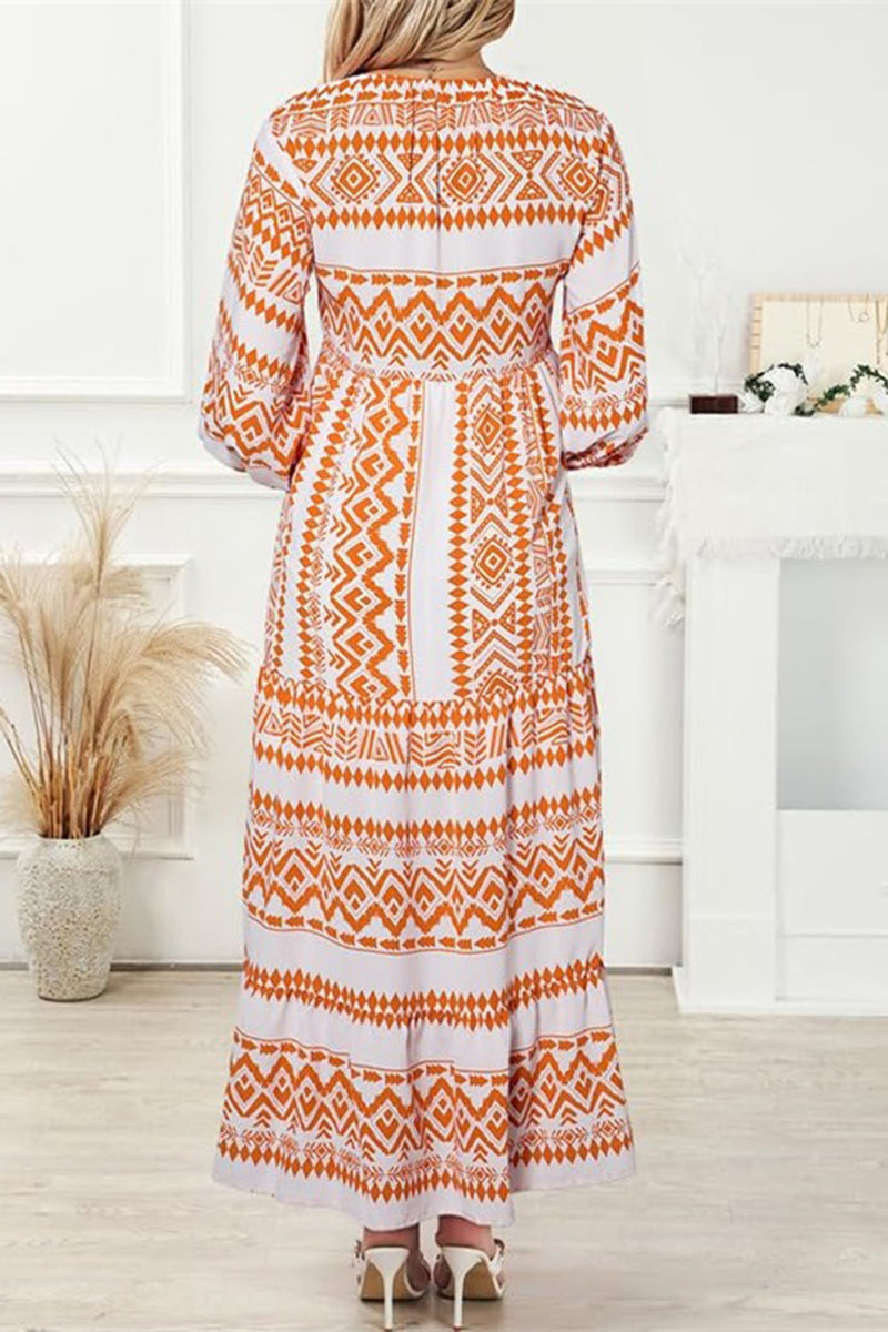 Women's Boho Puff Sleeve Maxi Dress✨Buy 2 Free Shipping