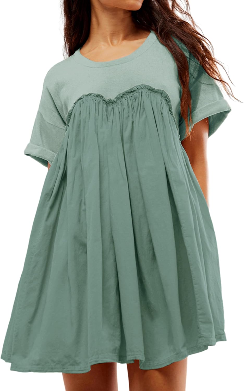 Women’s Summer Pleated Babydoll Dress with Pockets✨Buy 2 Free Shipping