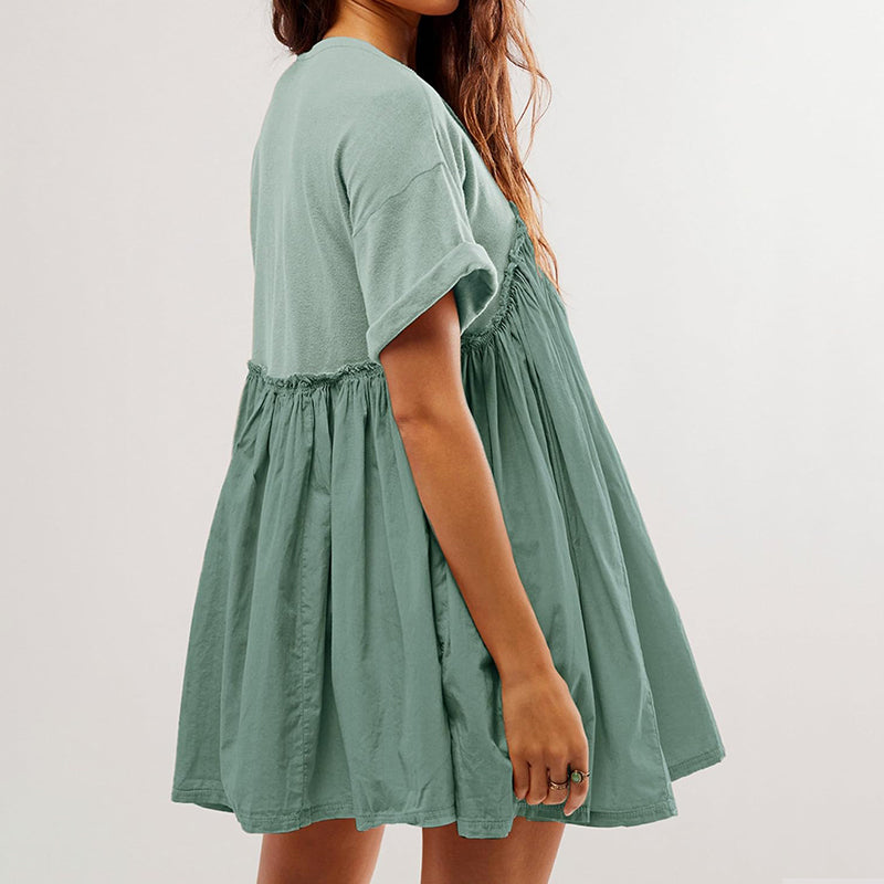 Women’s Summer Pleated Babydoll Dress with Pockets✨Buy 2 Free Shipping