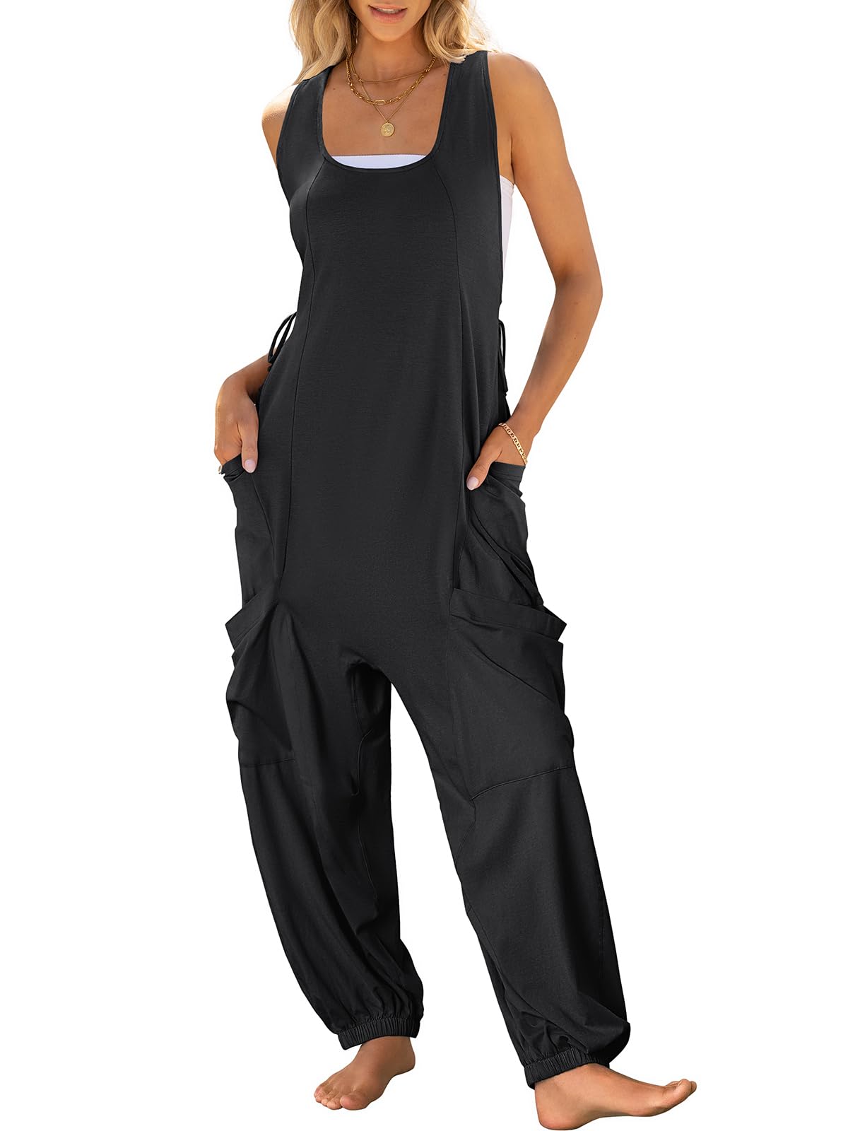 Women's Sleeveless Baggy Harem Jumpsuits✨Buy 2 Free Shipping