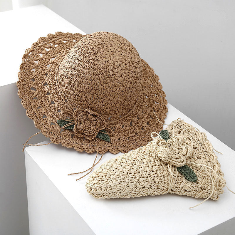 👒Elegant Crochet Straw Hat with Ruffle Detail ✨Buy 3 Free Shipping