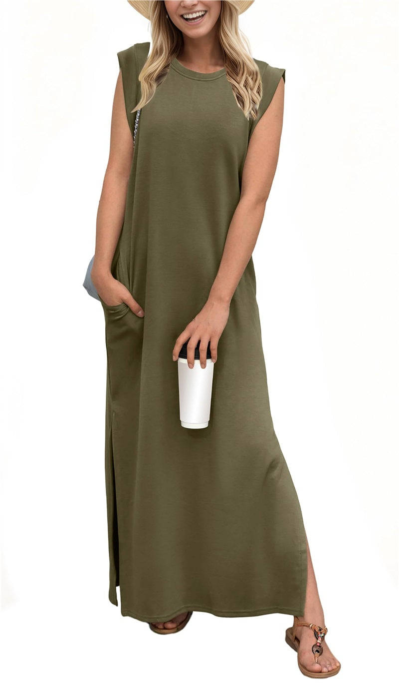 Women's Casual Loose Split Wrinkle-Free Maxi Dress ✨Buy 2 Free Shipping