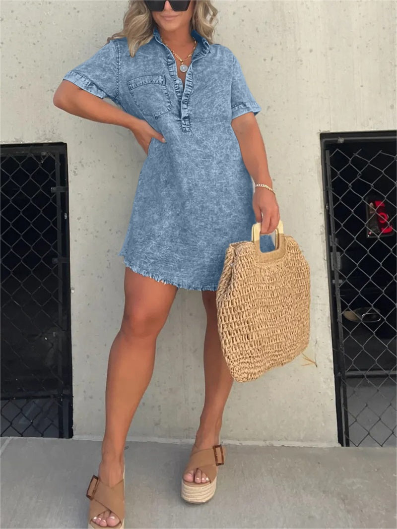 Women's Washed Shirt Dress✨Buy 2 Free Shipping