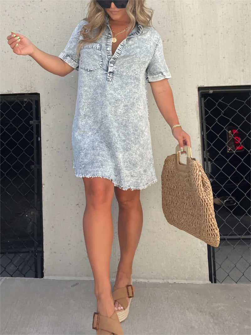 Women's Washed Shirt Dress✨Buy 2 Free Shipping