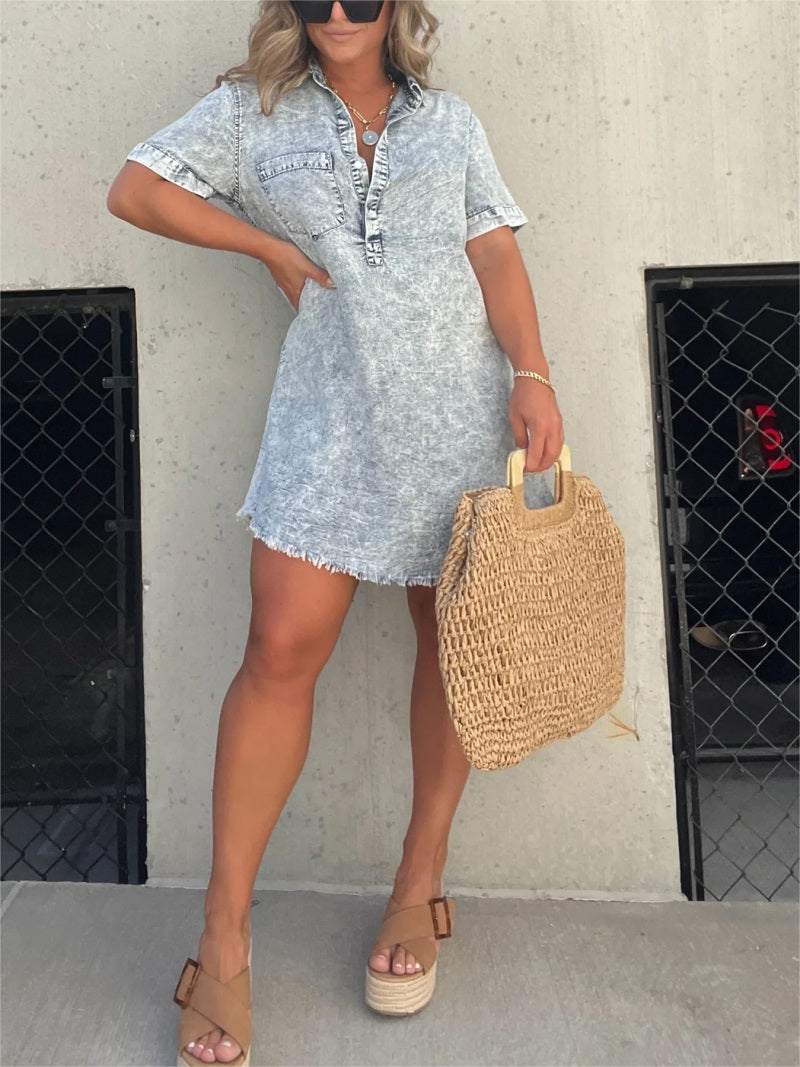 Women's Washed Shirt Dress✨Buy 2 Free Shipping