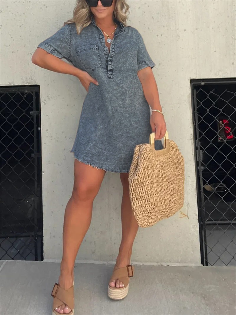 Women's Washed Shirt Dress✨Buy 2 Free Shipping